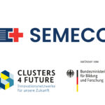 SEMECO Logo + BMBF Logo + Clusters4Future Logo