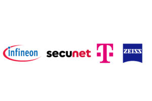logos of Infineon, secunet, T-Systems, Zeiss