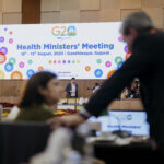 Conference room of the G20 Health Ministers Meeting in Gandhinagar,