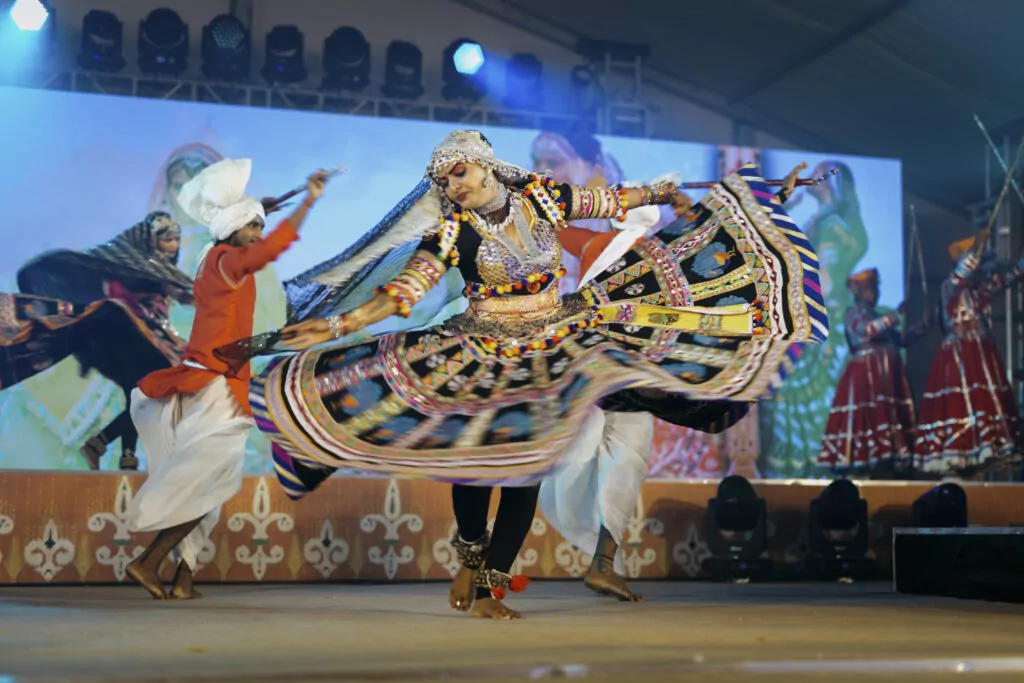 traditional dancer at closing event in the framework of the G20 meeting of health ministers